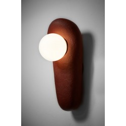 Natural Clay Sconce, Ceramic Wall Light (Size S)- Handmade and Unique Sconce - Zakohani