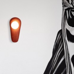 Natural Clay Sconce, Ceramic Wall Light (Size S)- Handmade and Unique Sconce - Zakohani