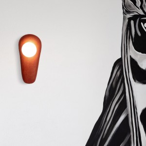 Natural Clay Sconce, Ceramic Wall Light (Size S)- Handmade and Unique Sconce - Zakohani