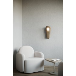 Natural Clay Sconce, Ceramic Wall Light (Size M)- Handmade and Unique Sconce - Zakohani