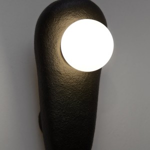 Natural Clay Sconce, Ceramic Wall Light (Size M)- Handmade and Unique Sconce - Zakohani