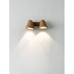 Ceramic Wall Bell Sconce (2 lamps), Clay Wall Mounted Bell lights, Fancy Bell Jar Wall Light for Bedroom, Living room, Bathroom - Pecherni