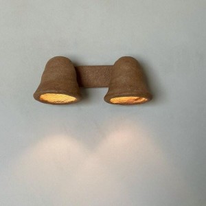 Bell Sconce, Ceramic Wall Sconce, Clay Wall Mounted Bell lights, Fancy Bell Jar Wall Light for Bedroom, Living room, Bathroom